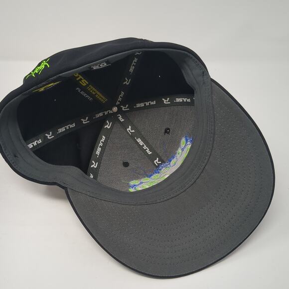 Spiderz Sin City Fitted Hat Black Medium Embroidered Flexfit Richardson - Picture 6 of 8